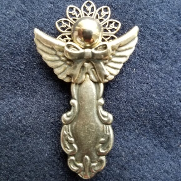 Spoon Angel Brooch by Kat's Creations - Picture 1 of 3
